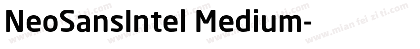 NeoSansIntel Medium字体转换